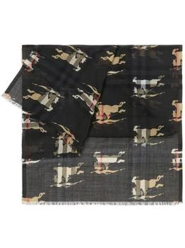 推荐BURBERRY - Allover Logo Silk Blend Scarf商品