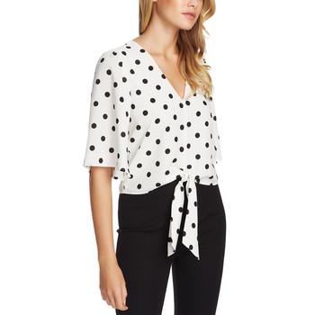 1. State是什么牌子, 1. State | 1.State Womens Polka Dots V-Neck Blouse商品图片 3.7折