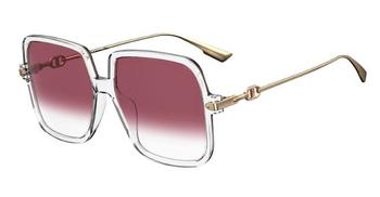 Dior | Dior Pink Square Ladies Sunglasses DIORLINK1 0900/3X 58商品图片,4.5折