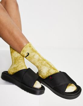 aj拖鞋评价, Jordan | Jordan Sophia flatform sliders in black商品图片 