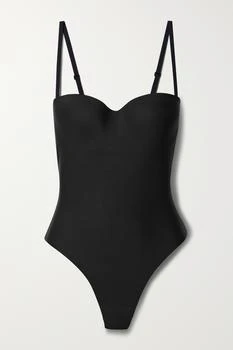 SKIMS | Body Basics 塑形带钢圈丁字裤式连体衣 （颜色：onyx）,商家NET-A-PORTER,价格¥793