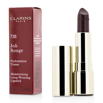 娇韵诗美白, Clarins | - Joli Rouge (Long Wearing Moisturizing Lipstick) - # 738 Royal Plum 3.5g/0.1oz商品图片 