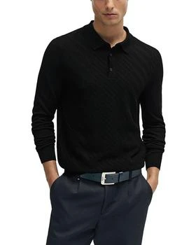 Hugo Boss | Padori Wool Blend Sweater Knit Regular Fit Polo Shirt 