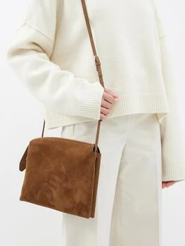 推荐Nu Twin suede cross-body bag商品