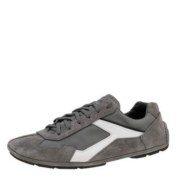 [二手商品] Prada | Prada Sport Grey/White Suede And Nylon Low Top Sneakers Size 41.5商品图片,满1件减$100, 满减