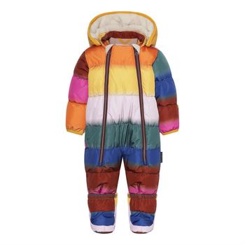 推荐Rainbow stripes zipped colorful snowsuit商品