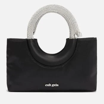 推荐Cult Gaia Nika Crystal-Embellished Satin Bag商品