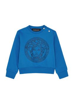 推荐KIDS Blue Medusa-print cotton sweatshirt商品