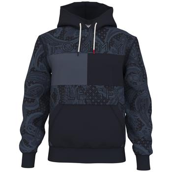 Tommy Hilfiger | Men's Paisley Drawstring Quinn Hoodie Sweatshirt商品图片,