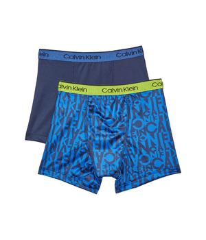 商品Calvin Klein | 男童平角内裤2件装 (小童/大童),商家Zappos,价格¥119图片