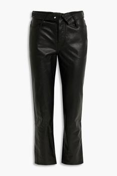 加拿大Alexander Wang, Alexander Wang | Leather straight-leg pants商品图片 3.4折