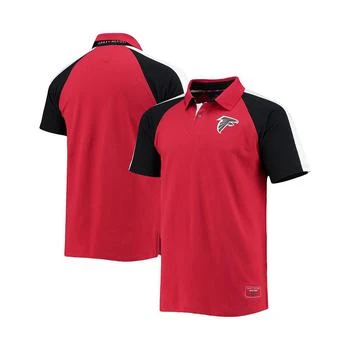 Tommy Hilfiger | Men's Red, White Atlanta Falcons Holden Raglan Polo Shirt 7.4折