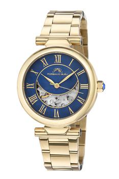 推荐Colette Women's Automatic Goldtone and Blue Bracelet Watch商品
