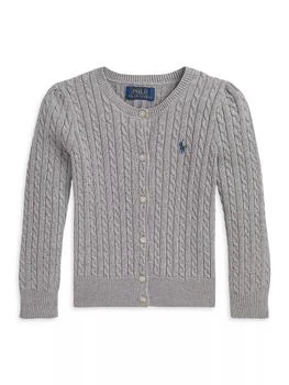 Ralph Lauren | Little Girl's & Girl's Cable-Knit Cardigan,商家Saks Fifth Avenue,价格¥448