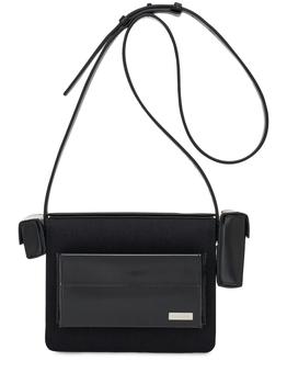 商品Salvatore Ferragamo | Leather & Nylon Crossbody Bag,商家LUISAVIAROMA,价格¥12103图片