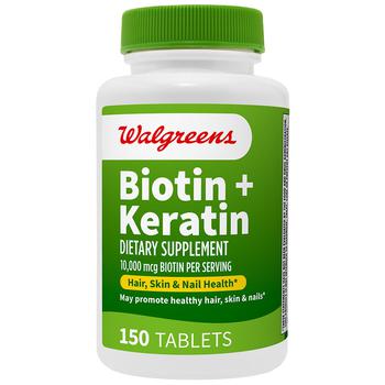 商品Walgreens | Biotin + Keratin,商家Walgreens,价格¥129图片