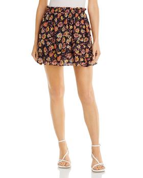 AQUA | Tapestry Floral Mini Skirt - 100% Exclusive商品图片,4折×额外7.5折, 额外七五折