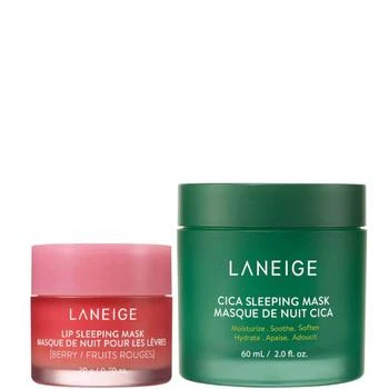 Laneige | LANEIGE Beauty Sleep Essentials Face and Lip Sleeping Mask Duo,商家LookFantastic US,价格¥501