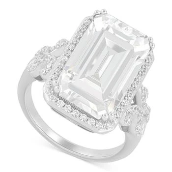Arabella | Cubic Zirconia Halo Statement Ring in Sterling Silver,商家Macy's,价格¥1703