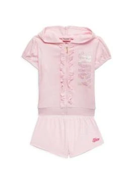 Juicy Couture | Girl's 2-Piece Logo Hoodie & Shorts Set 3.8折