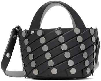 商品Issey Miyake | Black Sparkle Spiral Grid Bag,商家SSENSE,价格¥8821图片