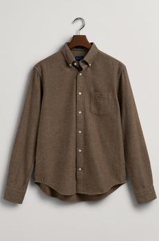 Gant是什么牌子, Gant | GANT - Rich Brown Regular Fit Herringbone Shirt 3220061 274商品图片 