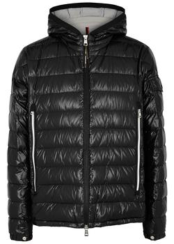 moncler男上海, Moncler | Galion black hooded quilted shell jacket商品图片 