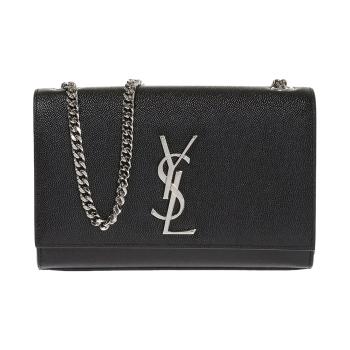 gancini单肩包, Yves Saint Laurent | YSL 圣罗兰 KATE系列女士金属LOGO装饰翻盖小号单肩斜挎链条包 469390-BOW0N-1000商品图片 满$100享9.5折, 满折