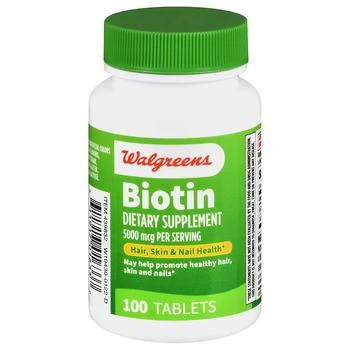 Walgreens | Biotin 5000 mcg Tablets,商家Walgreens,价格¥118