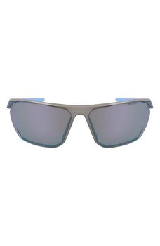 商品NIKE | Stratus 76mm Mirrored Rectangular Sunglasses,商家Nordstrom Rack,价格¥593图片