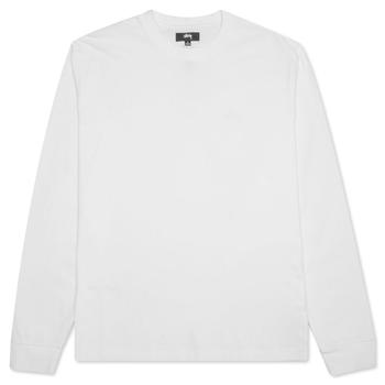 STUSSY | Stussy Stock Logo L/S Crew - White商品图片,