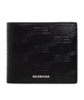 Balenciaga | Balenciaga Embossed Monogram Squared Folded Coin Wallet,商家Cettire,价格¥2758