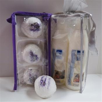 推荐Dead Sea Spa Care DeadSea-BBTLP02 3 Pack Lavender Pomegranates Bubble Bath Truffles, 2 Pack 8 oz Serenity Hand & Body Massage Lotion商品