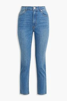 推荐Cropped mid-rise straight-leg jeans商品