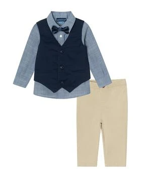 Andy & Evan | Chambray Button-Down, Bow Tie & Pant Set,商家Premium Outlets,价格¥243