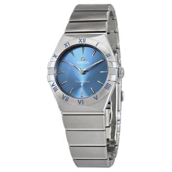 欧米茄星座怎么选, Omega | Constellation Quartz Blue Dial Ladies Watch 131.10.28.60.03.001商品图片 8折