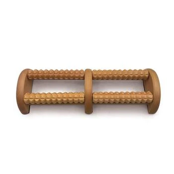 Wooden Foot Massager With Dual Rollers