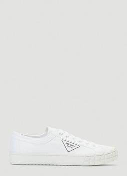 prada男鞋怎么样, Prada | Cassetta Wheel Sneakers in White商品图片 