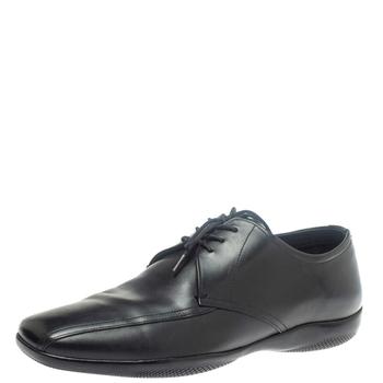 [二手商品] Prada | Prada Sports Black Leather Lace Up Derby Size 41.5商品图片,5折