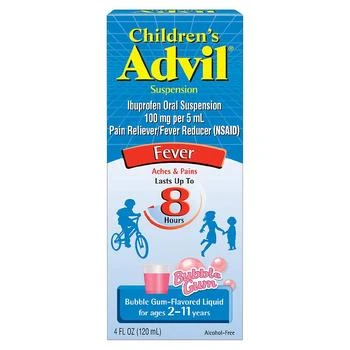 Children's Advil | Ibuprofen Fever Reducer/Pain Reliever Oral Suspension Bubble Gum,商家Walgreens,价格¥74