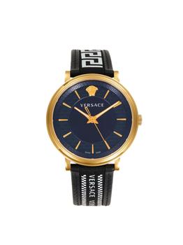 加拿大范思哲手表, Versace | 42MM Stainless Steel & Leather Strap Analog Watch商品图片 5折