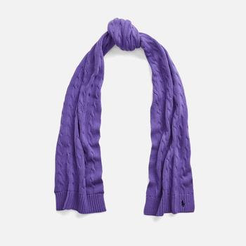 推荐Polo Ralph Lauren Women's Cable Knit Scarf - Cruise Lavender商品