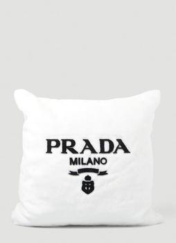 prada帽子, Prada | Logo Engraved Square Cushion in White商品图片 