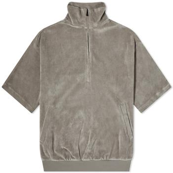 essentials毛衣, Essentials | Fear of God ESSENTIALS Women's Velour Zip Mock Neck - Desert Taupe商品图片 