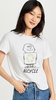 推荐Peanuts Recycle 经典 T 恤商品