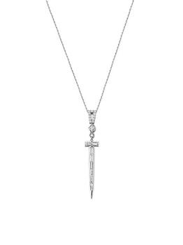 商品Bee Goddess | Sword Of Light 14K White Gold & 1.12 TCW Diamond Pendant Necklace,商家Saks Fifth Avenue,价格¥47915图片