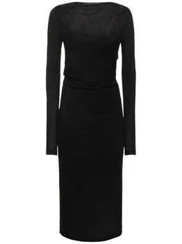 Helmut Lang | Scala Viscose Jersey Midi Dress 4.9折×额外7.5折, 额外七五折