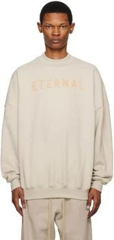 Beige Flocked Sweatshirt,价格$380.93