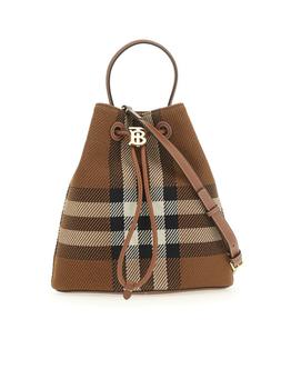 巴宝莉水桶包, Burberry | Burberry Check Printed Drawstring Bucket Bag商品图片 8.1折