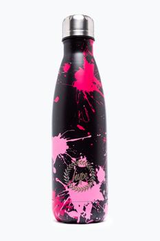 小黑瓶, HYPE ACCESSORIES | HYPE UNISEX BLACK PINK SPLAT CREST WATER BOTTLE商品图片 